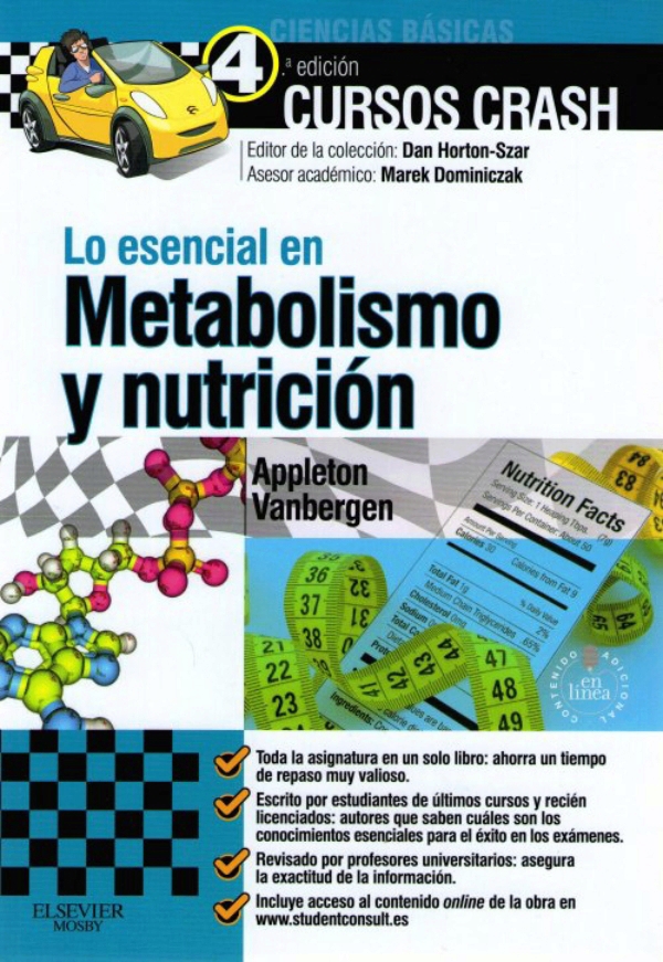 Cursos Crash Lo Esencial En Metabolismo Y Nutricion 7028